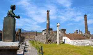 Italy ancient Roman Pompeii Mt Vesuvius