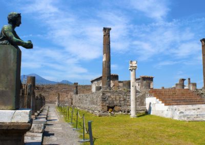 Italy ancient Roman Pompeii Mt Vesuvius